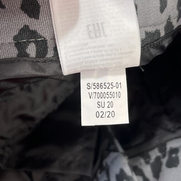 Banana Republic Womens Sloan Pants 2 Gray Cheetah Mid Rise Skinny Office‎ Casual - Picture 6 of 11